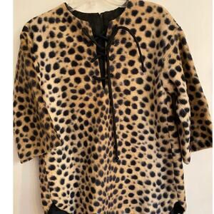 Vintage 60s Sir James  Faux Leopard Top Costume Unique